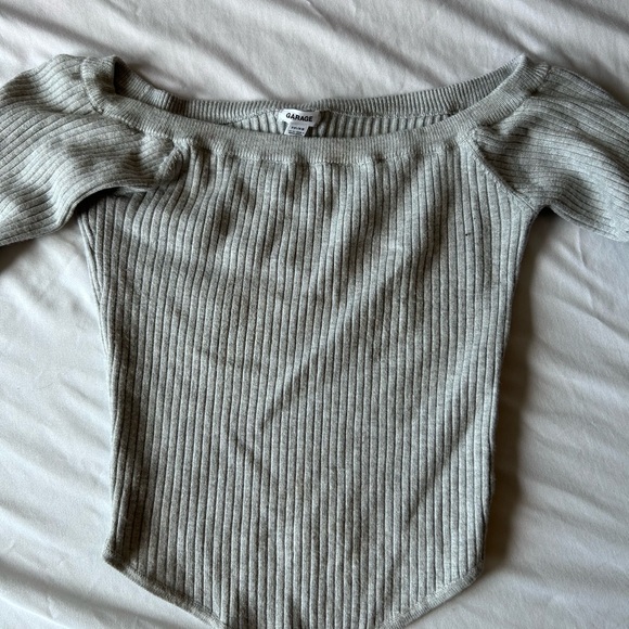 Garage corset hem off the shoulder cropped top - Picture 1 of 3